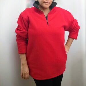 OLD NAVY Red Fleece Pullover. Size XL